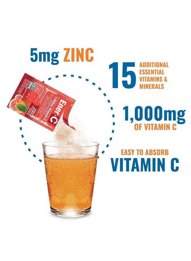 Ener-C Ener-C Tangerine Grapefruit Multivitamin Drink Mix Powder Vitamin C 1000mg & Electrolytes - Real Fruit Juice Natural Energy & Immune Support for Women & Men - Non-GMO Vegan & Gluten Free - 30 Count - Image 4