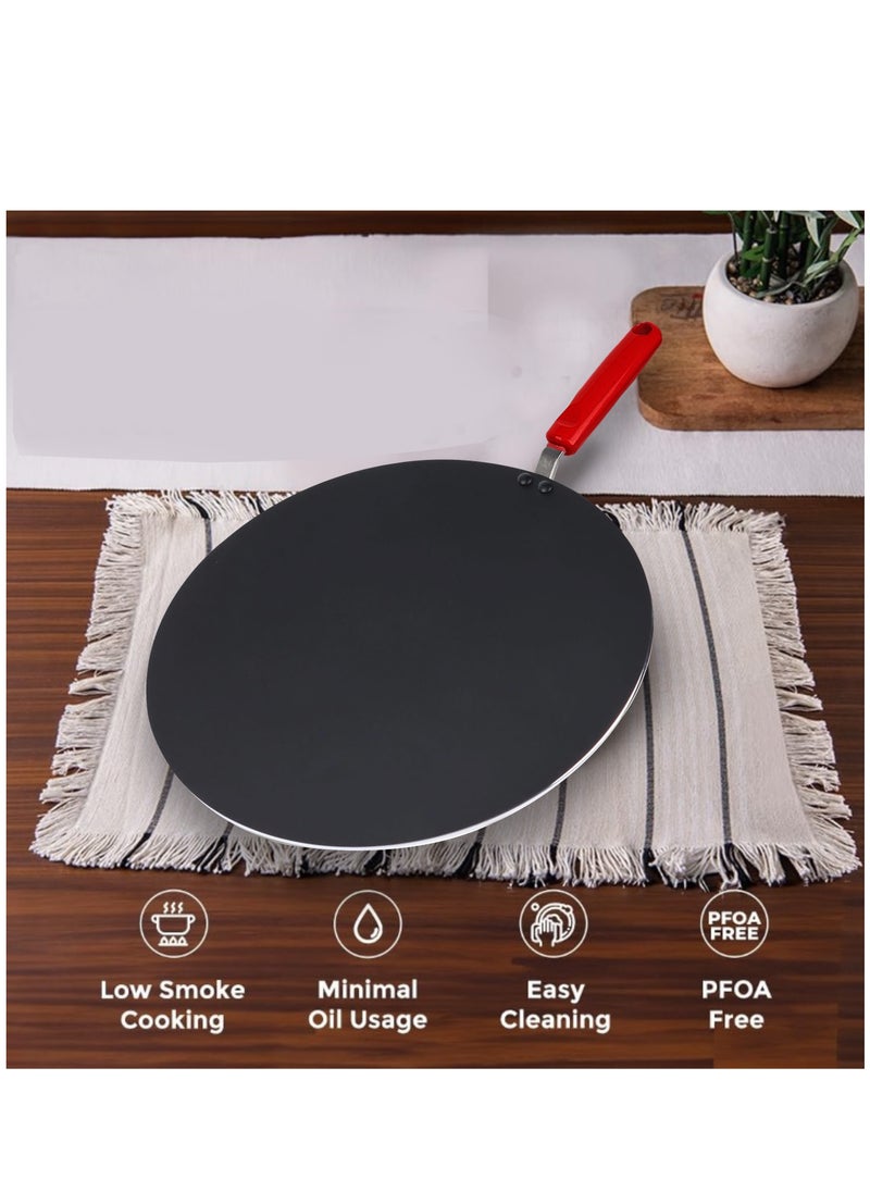 Sweet Home - Non-Stick Flat Tawa for Dosa and Crepe - 30cm, Induction Compatible, Easy to Clean, and Fade-Proof - Image 1