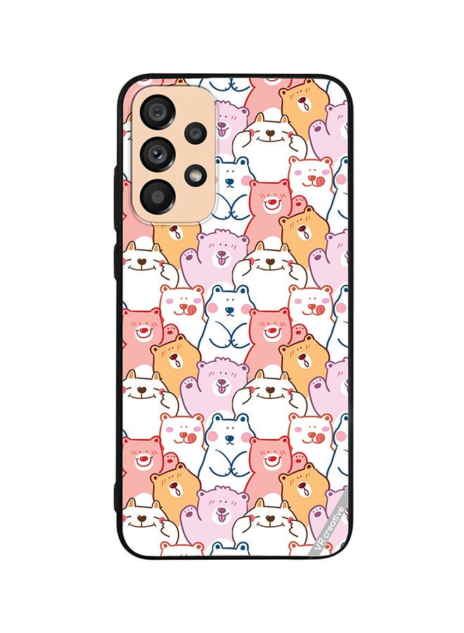 VR CREATIVE Protective Case Cover For Samsung Galaxy A72 Cute Cartoon Bear Design Multicolour - Image 1