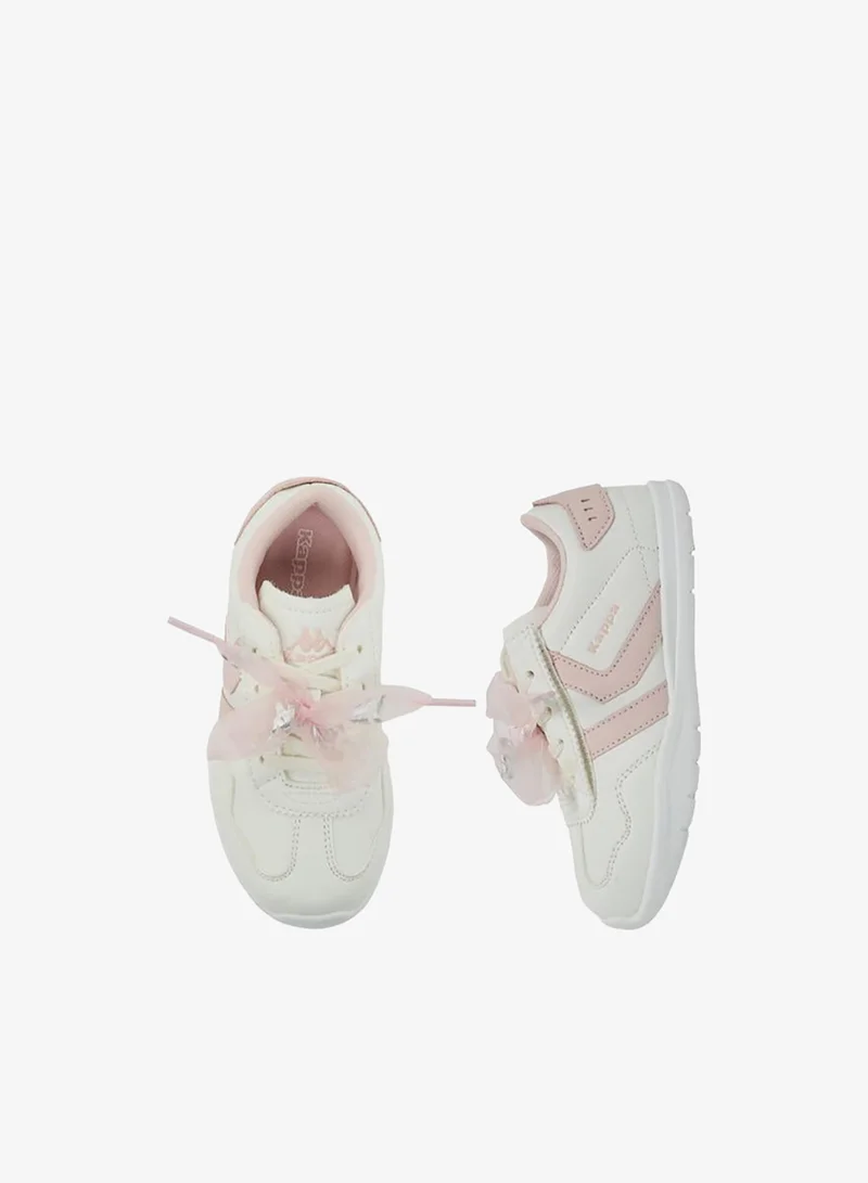 كابا Girls Bow Lace-Up Ankle School Sneakers