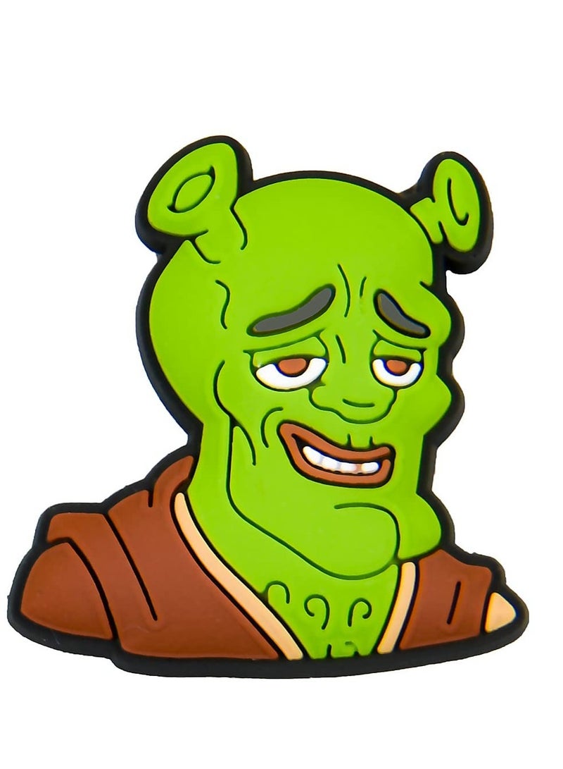 EXCEFORE Shoe Charms for Crocs Jibbitz, 12 PCS Cute Croc Charms, Distinctive Cool Croc Accessories, Plastic Nurse Shoes Decorations for Adults Women Men Gifts Party Favor Birthday, Green - Image 3