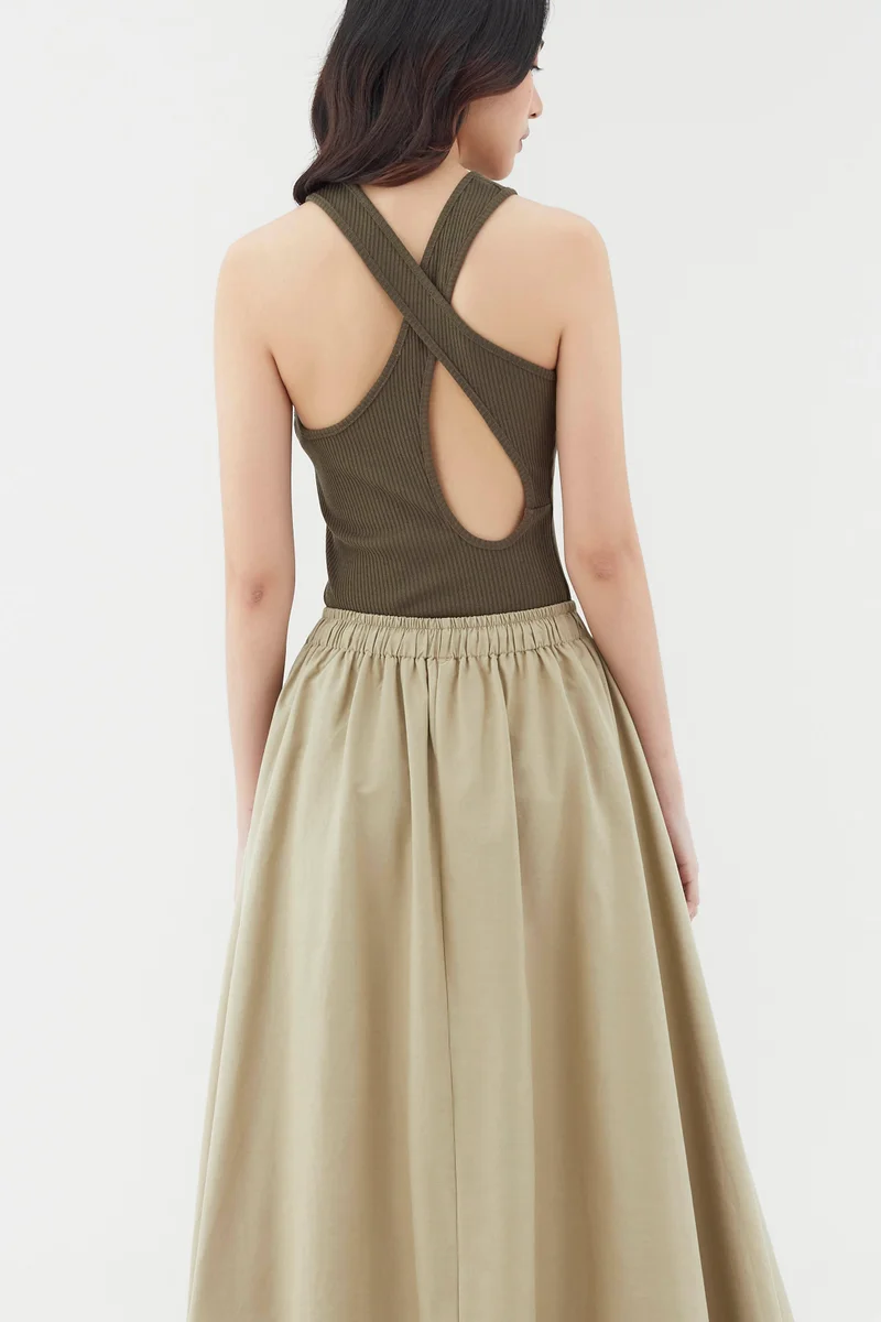 The Editor's Market Malca Cut-Out Back Top