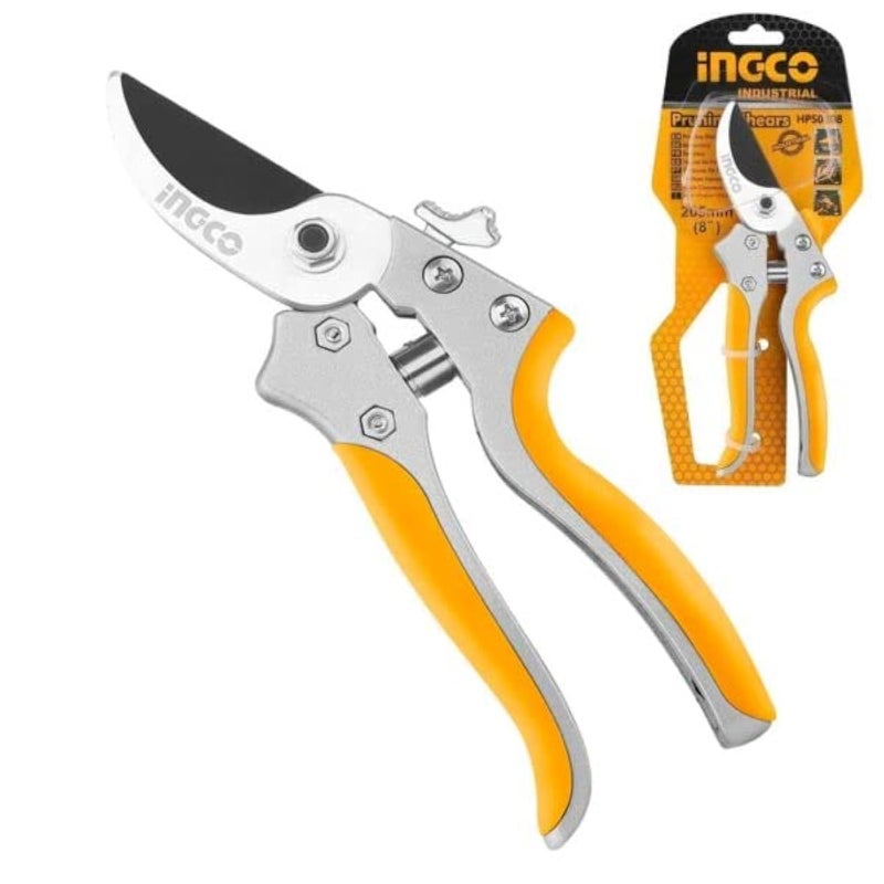 INGCO 8" Pruner for Gardening, Heavy Duty Plant Cutter, Heat Treatment Blade, Pruner Cutter, Garden Clippers, Garden Tools For Home - Image 5