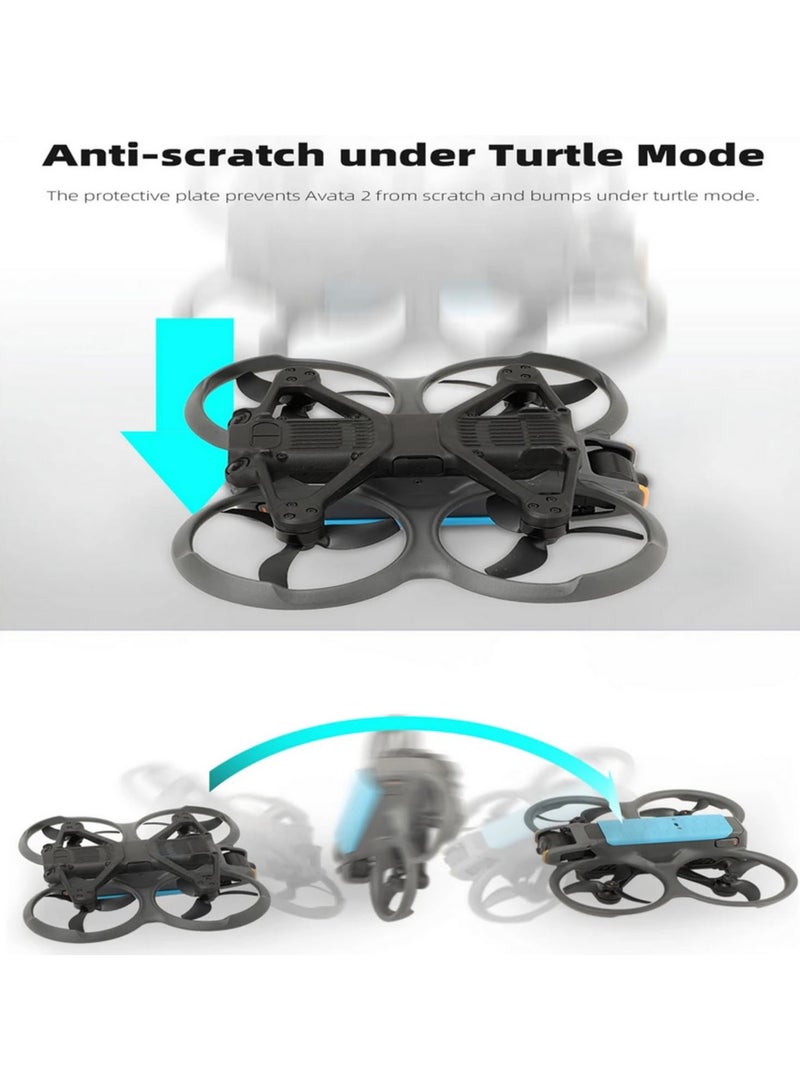 1PCS TPU Back Protection Plate for DJI Avata 2 Drone Accessories Anti Scratch Anti Collision Top Protective Board in Black for Enhanced Durability  - Image 4