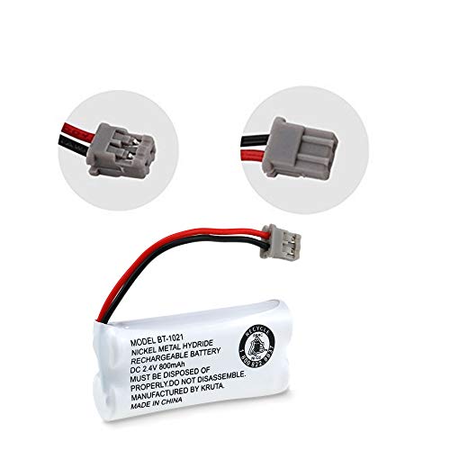 Kruta BT-1021 BBTG0798001 Compatible with Uniden BT-1021 BT1021 BT-1008 BT-1016 BT-1025 2.4V 800mAh Cordless Handset Phone Rechargeable Replacement Battery - Image 4