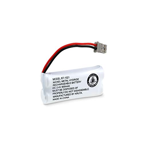 Kruta BT-1021 BBTG0798001 Compatible with Uniden BT-1021 BT1021 BT-1008 BT-1016 BT-1025 2.4V 800mAh Cordless Handset Phone Rechargeable Replacement Battery - Image 2
