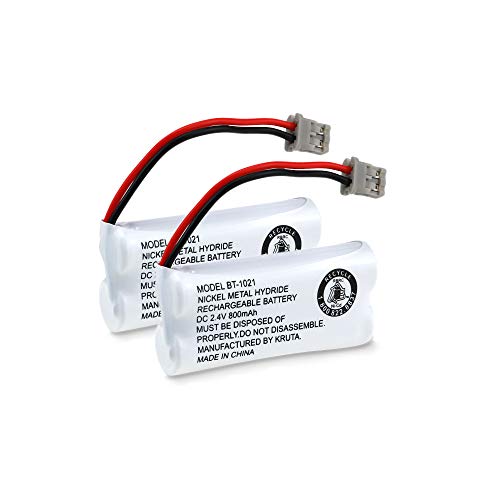 Kruta BT-1021 BBTG0798001 Compatible with Uniden BT-1021 BT1021 BT-1008 BT-1016 BT-1025 2.4V 800mAh Cordless Handset Phone Rechargeable Replacement Battery - Image 1