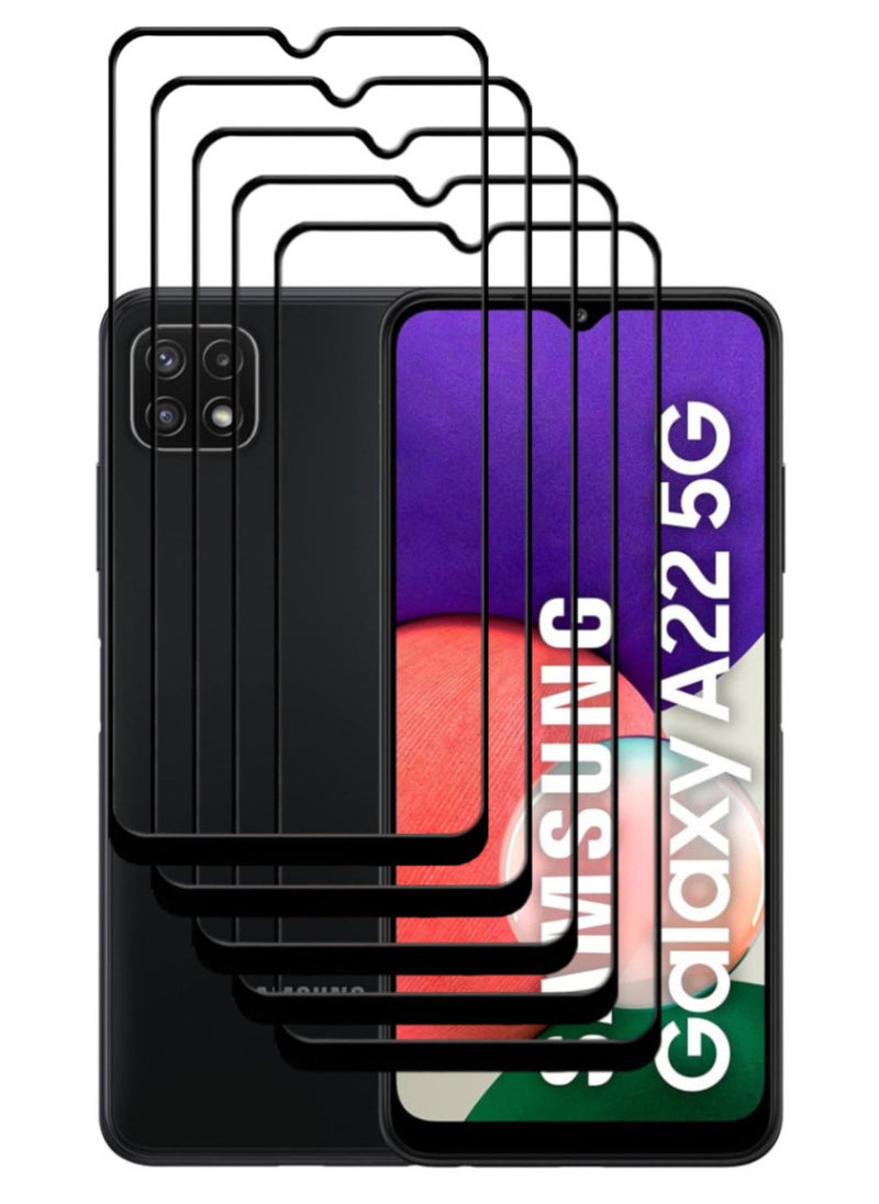 أكاليكس 5 قطع، حماية شاشة، لهاتف سامسونج جالاكسي A22 5G، جودة ممتازة. - Image 1