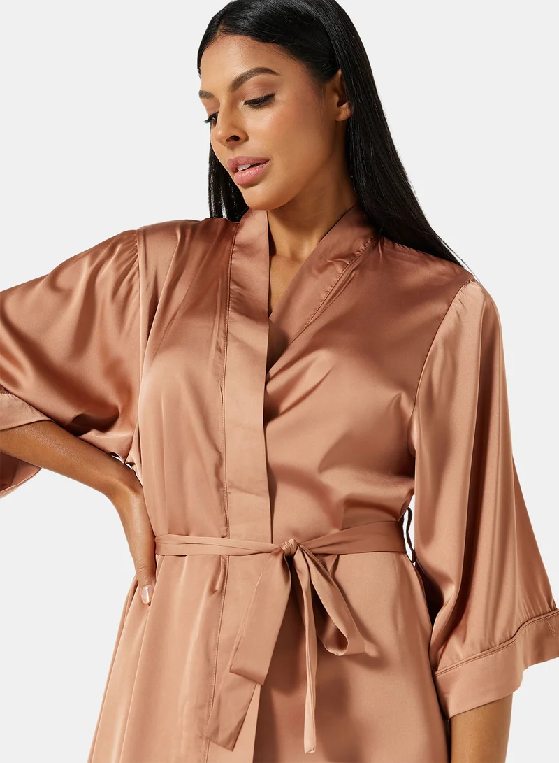 VERO MODA Basic Belted Nightwear Robe
