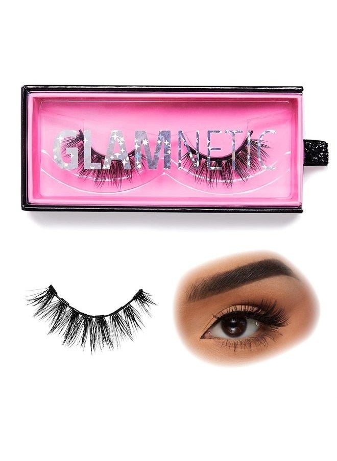 Glamnetic - Magnetic Eyelashes - Babygirl | Short Magnetic Lashes, 60 Wears Reusable Faux Mink Lashes, Wispy Round Natural Look - 1 Pair - Image 1