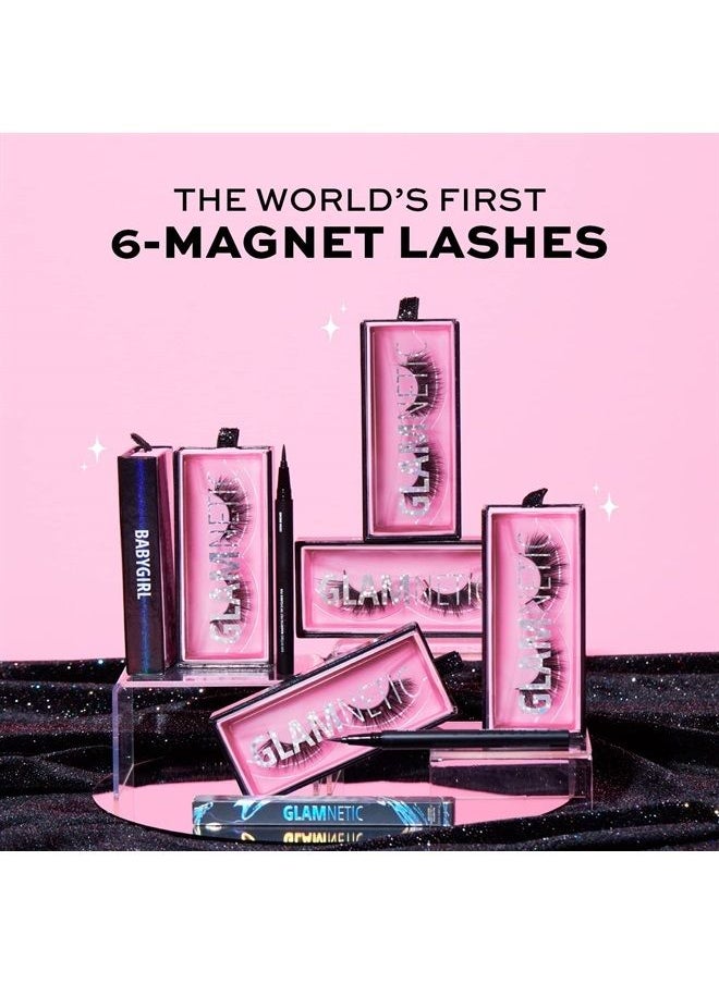 Glamnetic - Magnetic Eyelashes - Babygirl | Short Magnetic Lashes, 60 Wears Reusable Faux Mink Lashes, Wispy Round Natural Look - 1 Pair - Image 1