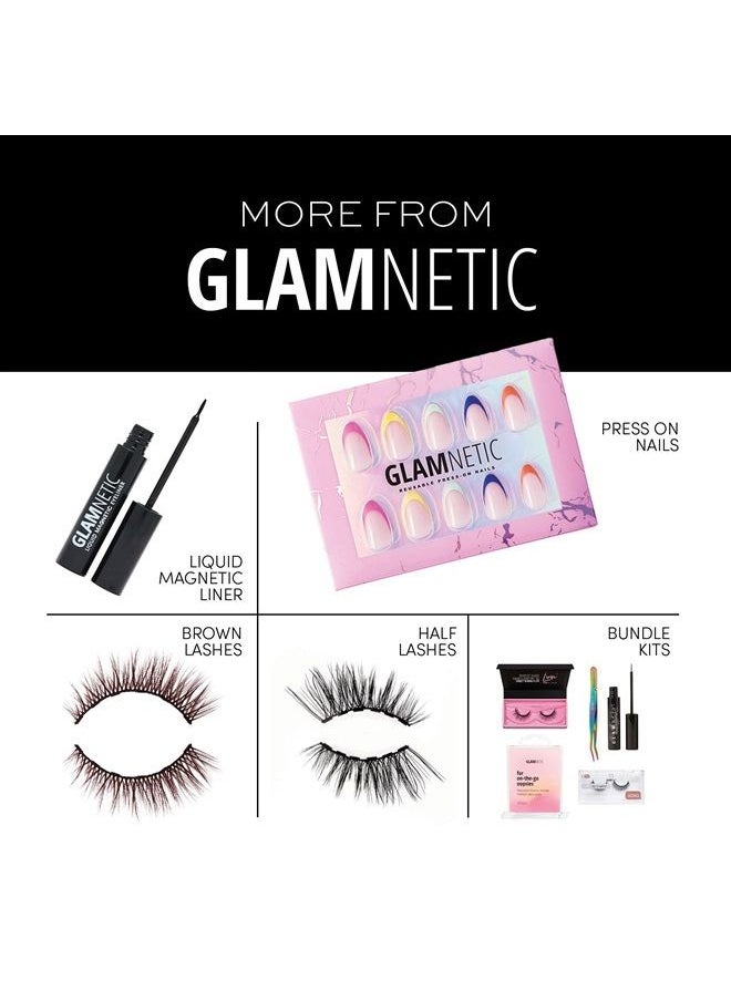 Glamnetic - Magnetic Eyelashes - Babygirl | Short Magnetic Lashes, 60 Wears Reusable Faux Mink Lashes, Wispy Round Natural Look - 1 Pair - Image 1