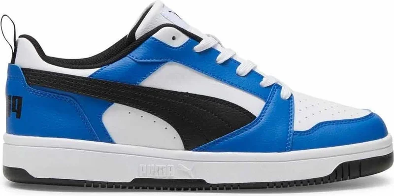 PUMA Rebound V6 Low Unisex Sneaker Shoes 392328-16 White-Blue