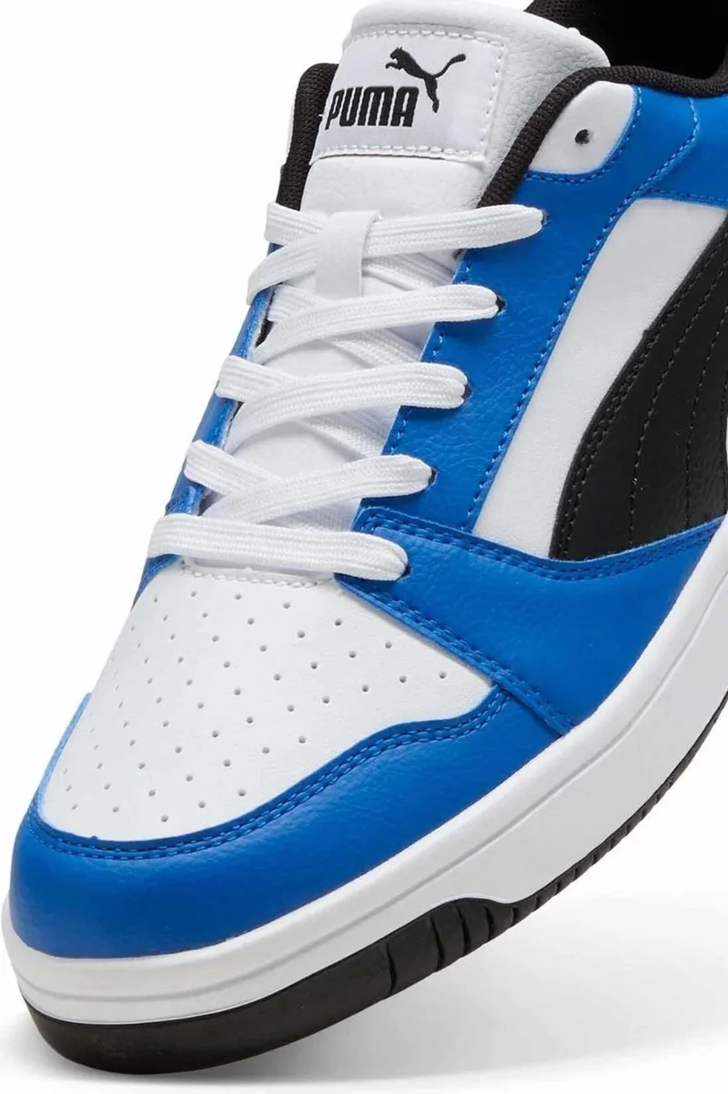 PUMA Rebound V6 Low Unisex Sneaker Shoes 392328-16 White-Blue
