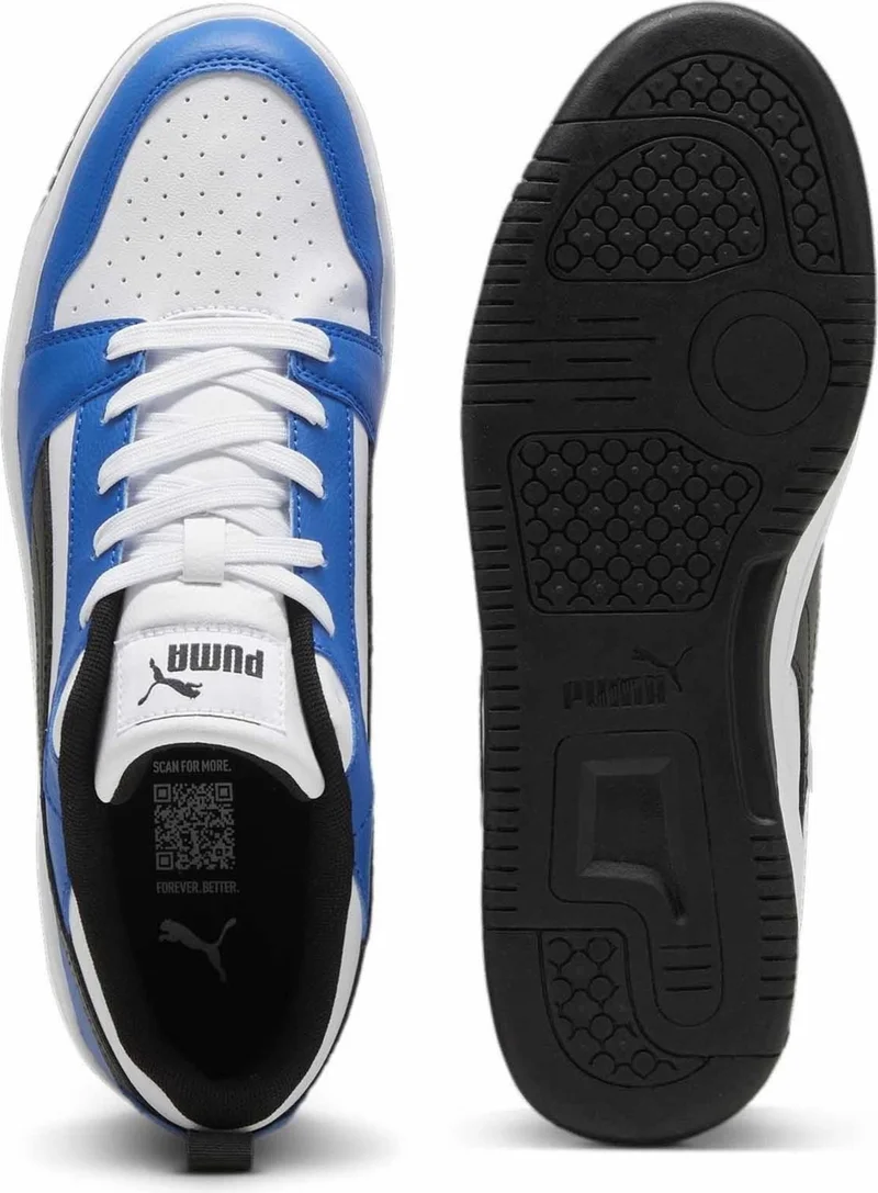 PUMA Rebound V6 Low Unisex Sneaker Shoes 392328-16 White-Blue