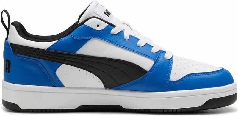 PUMA Rebound V6 Low Unisex Sneaker Shoes 392328-16 White-Blue