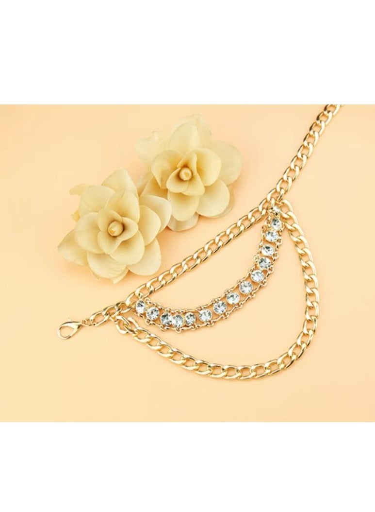 Women's Fashion Chain Belt Accessories Dress Coat Sweater - Image 2