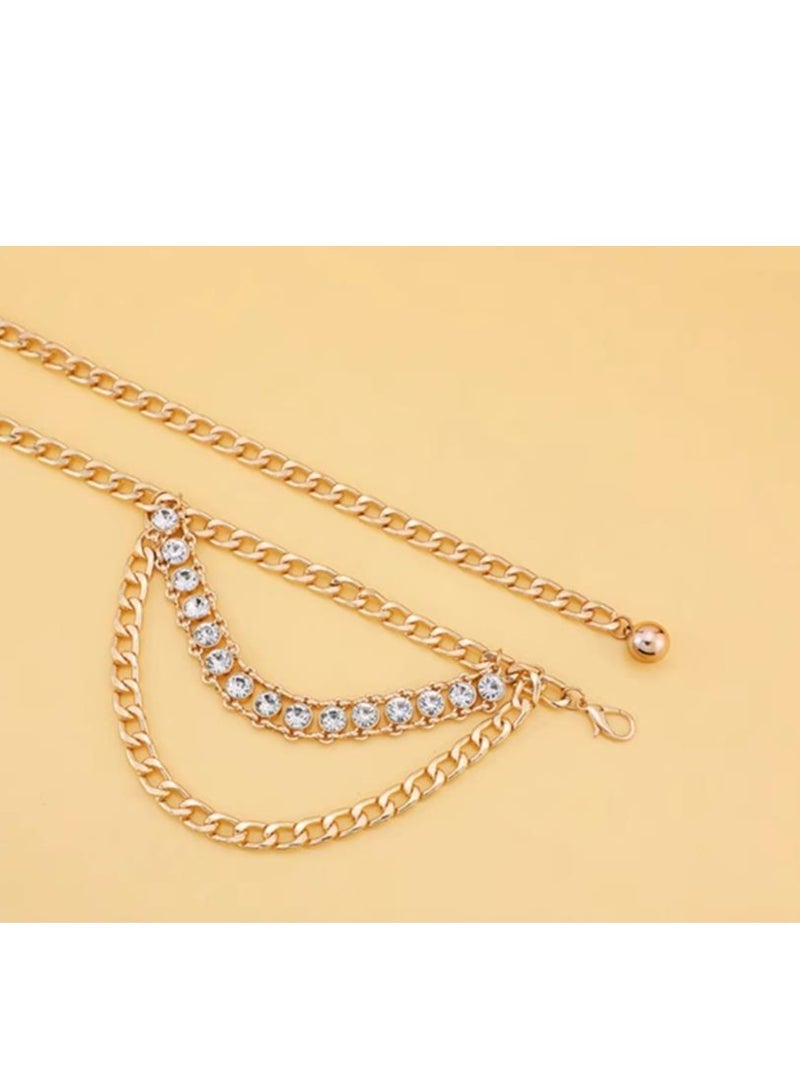 Women's Fashion Chain Belt Accessories Dress Coat Sweater - Image 3