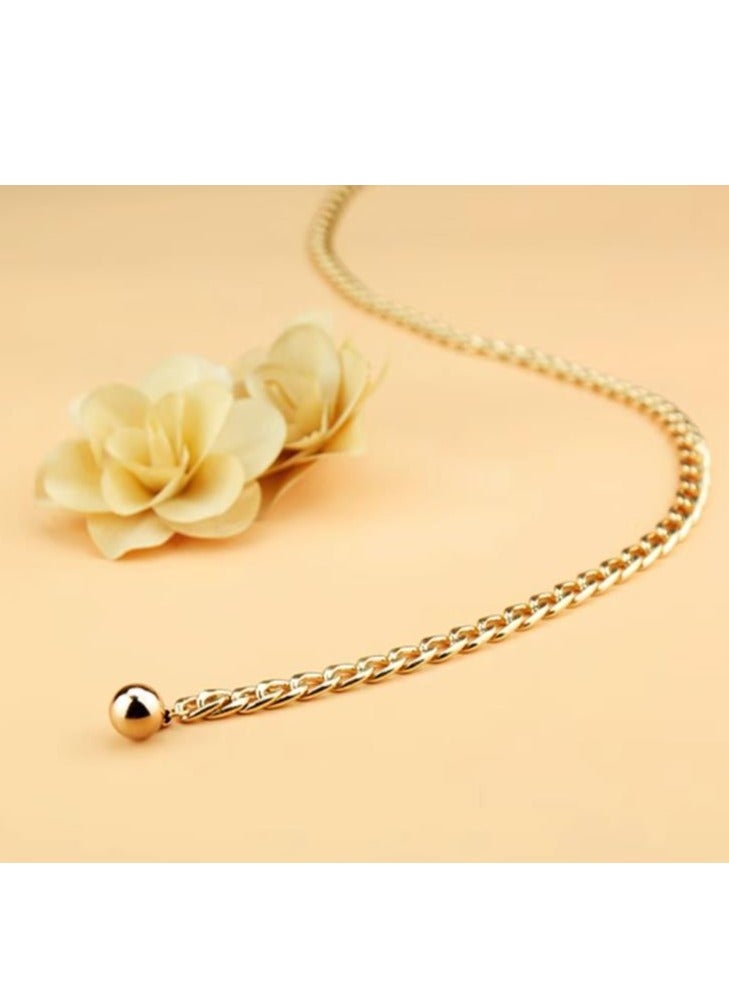 Women's Fashion Chain Belt Accessories Dress Coat Sweater - Image 5