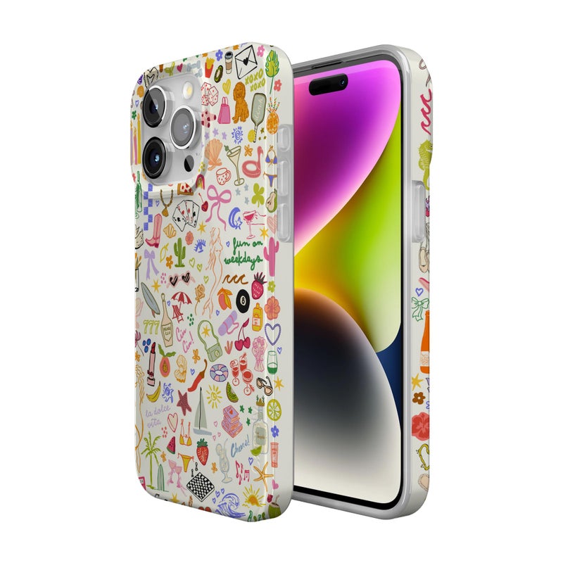 Casely iPhone 15 Pro Case | All The Fun Things | Fun on Weekdays | Compatible with MagSafe | Classic Ultra Slim Design - Image 2