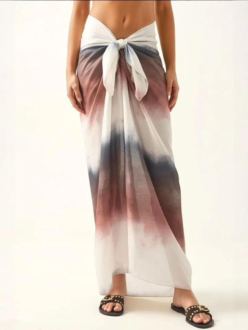 زوبعة غطاء شاطئ طويل مطبوع