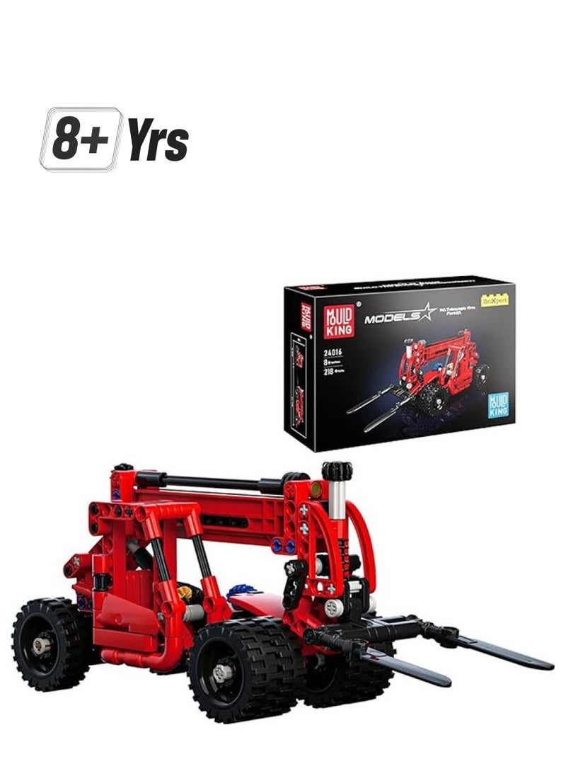 mould king 24016 Forklift Truck Construction Toys Building Blocks, Creative STEM Toys Mini Forklift Building Kit Toys(218PCS),Mini Forklift for Boys Girls Kids 8+  - Image 1
