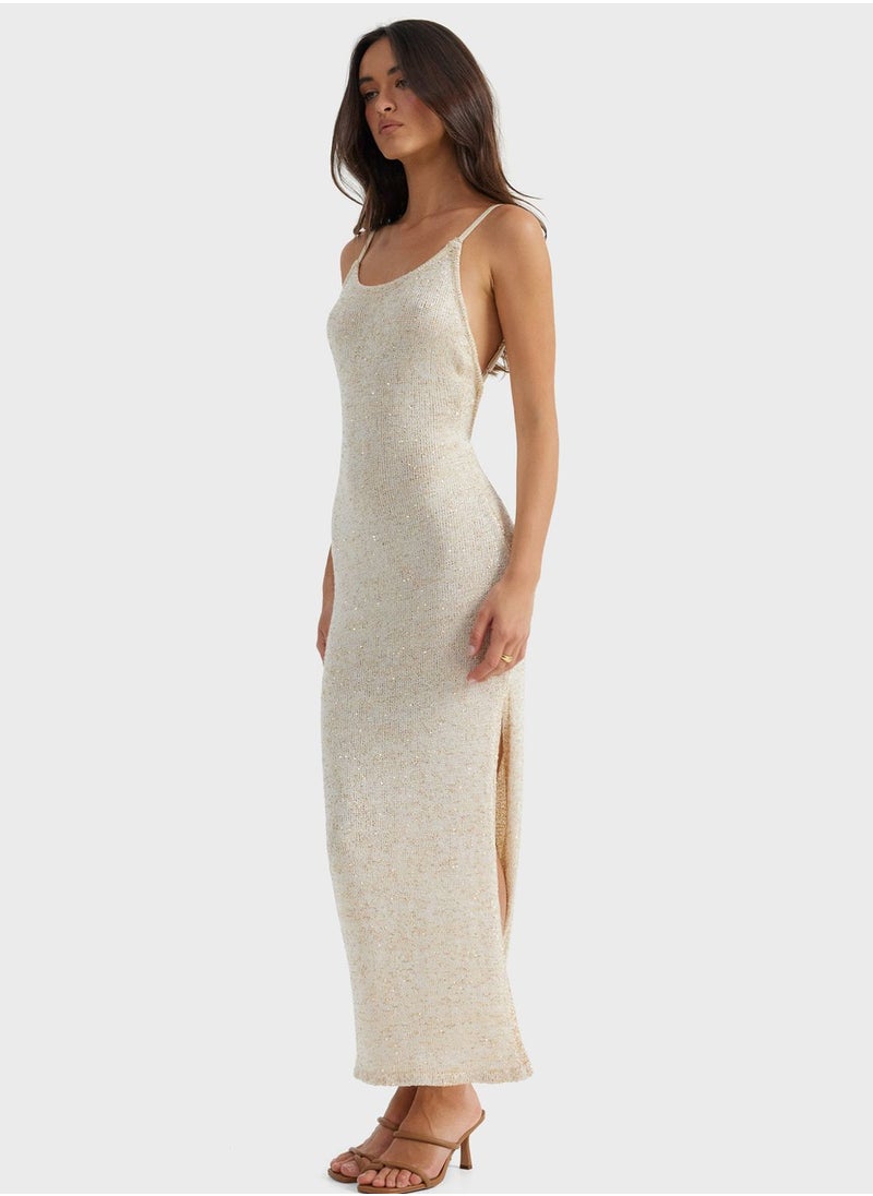 SNDYS Strappy Side Slit Dress  - Image 4