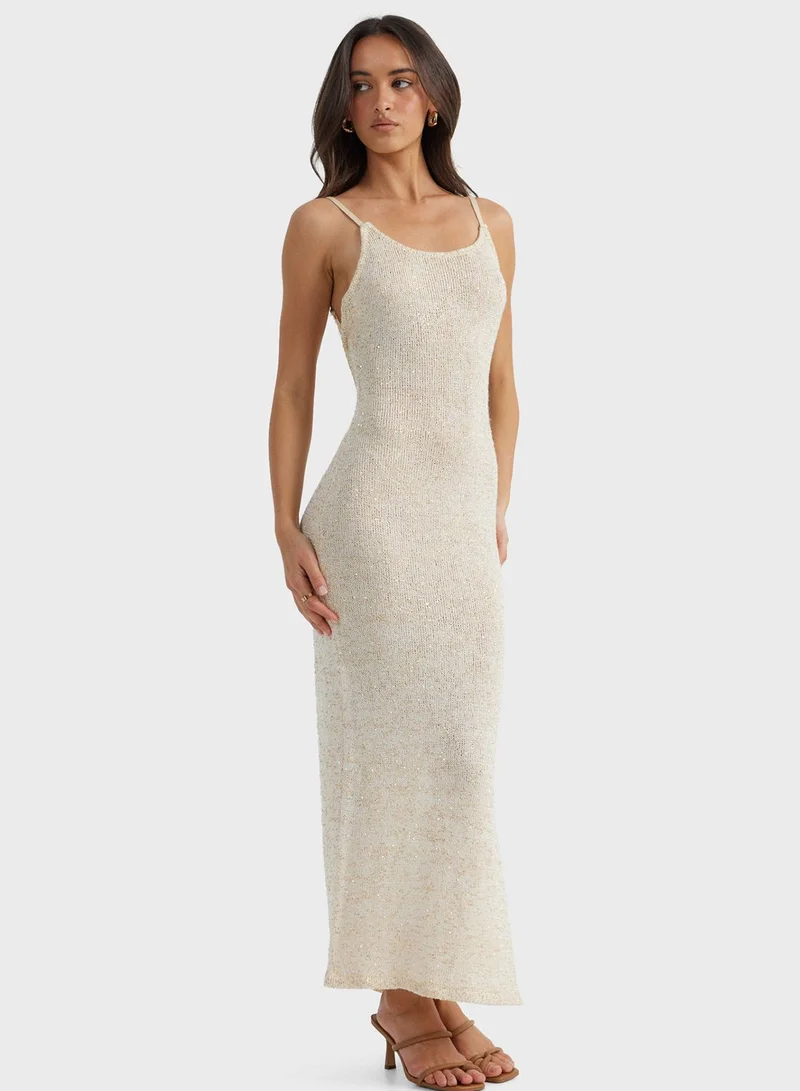 SNDYS Knit Slip Dress