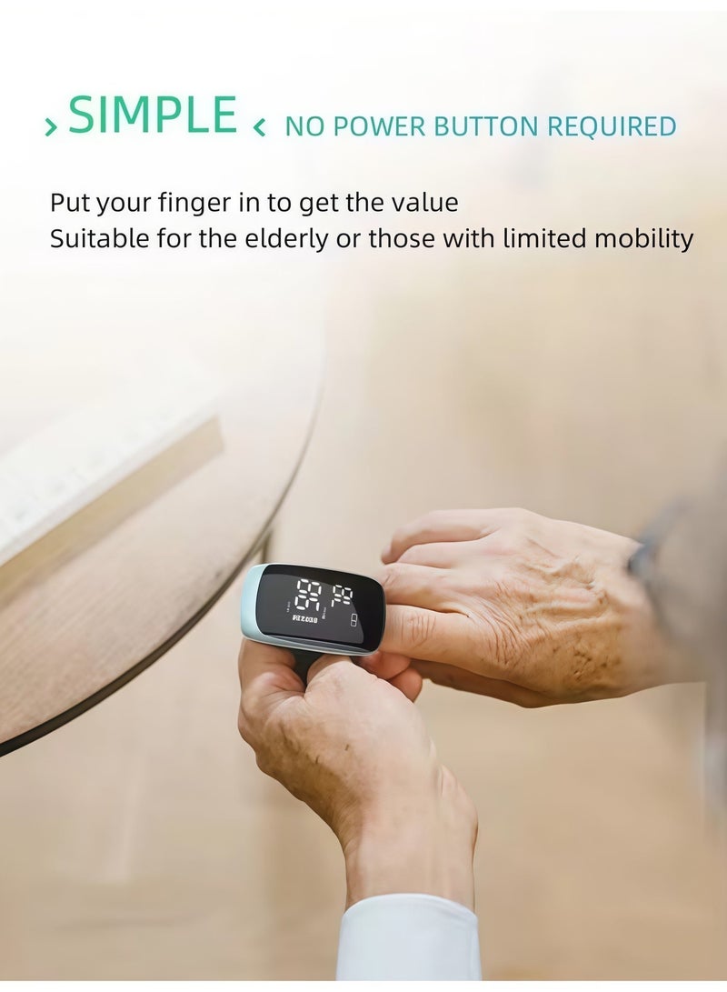 Joshberg Compact and Portable Finger Clip Oximeter for Real-Time Monitoring of Blood Oxygen Saturation, Heart Rate, and Pulse, Essential for Daily Home Health Monitoring - Image 4
