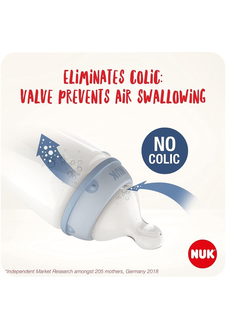 NUK wide -caliber color glass bottle 240ml 6m+ Pack of 2 - Image 5