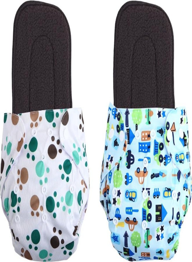Kogar Print Reusable Cloth Diapers + Insert Pad Washable 100% Absorption 0-3 Yr)