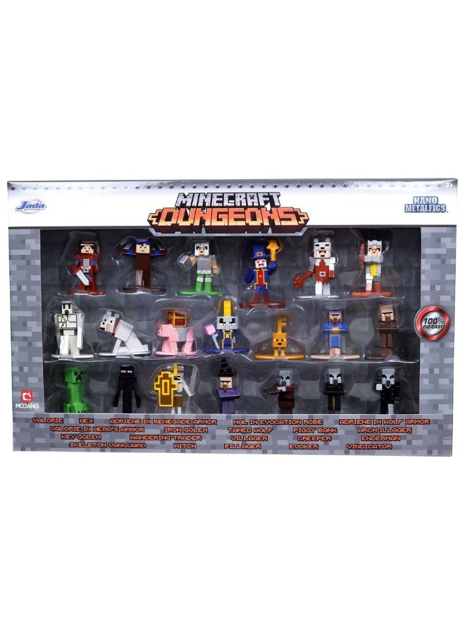 Jada Minecraft Wave 4 Dungeons Die-Cast Collectible Figures Pack of 20 (6.4 cm) - Image 1