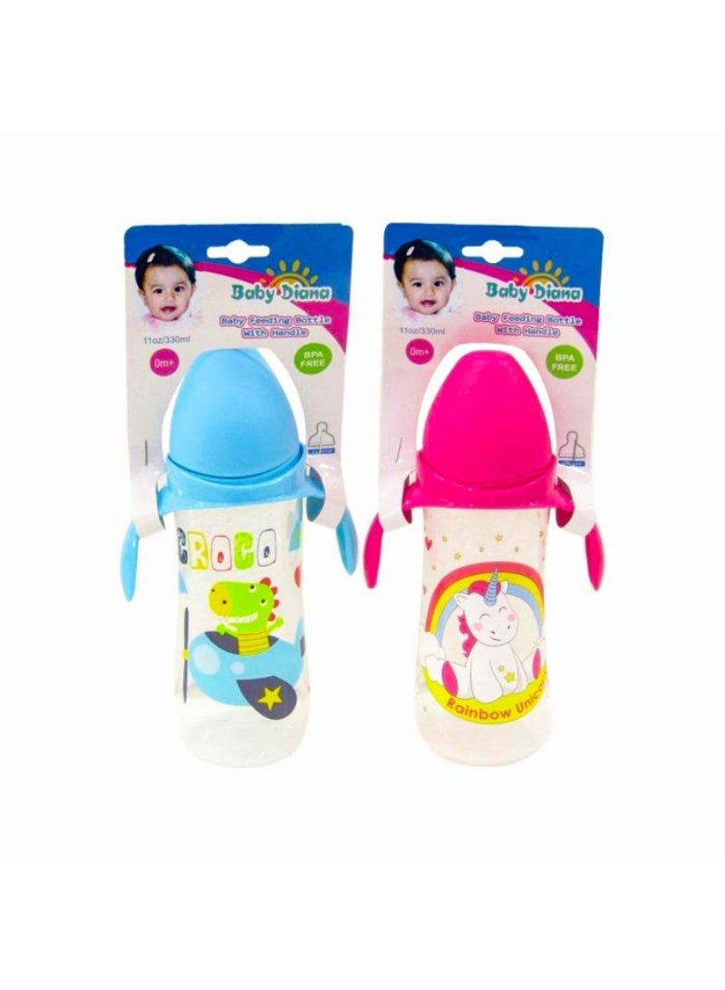 Baby Diana Baby Feeding Bottle With Handle 330Ml