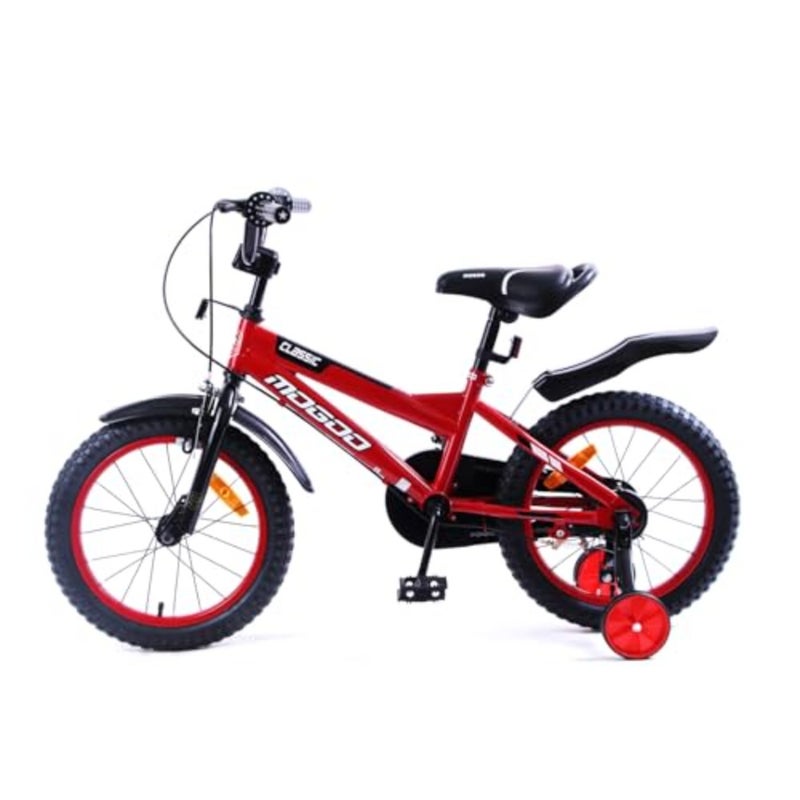 Classic Road Bike For 2-10 Years Old Girls and Boys, Adjustable Seat, Handbrake, Mudguards, Lightweight, 12/14/16 Inch Bicycle with Training Wheels, 20-Inch with Kickstand, Gift For Adjustable Seat - Image 3