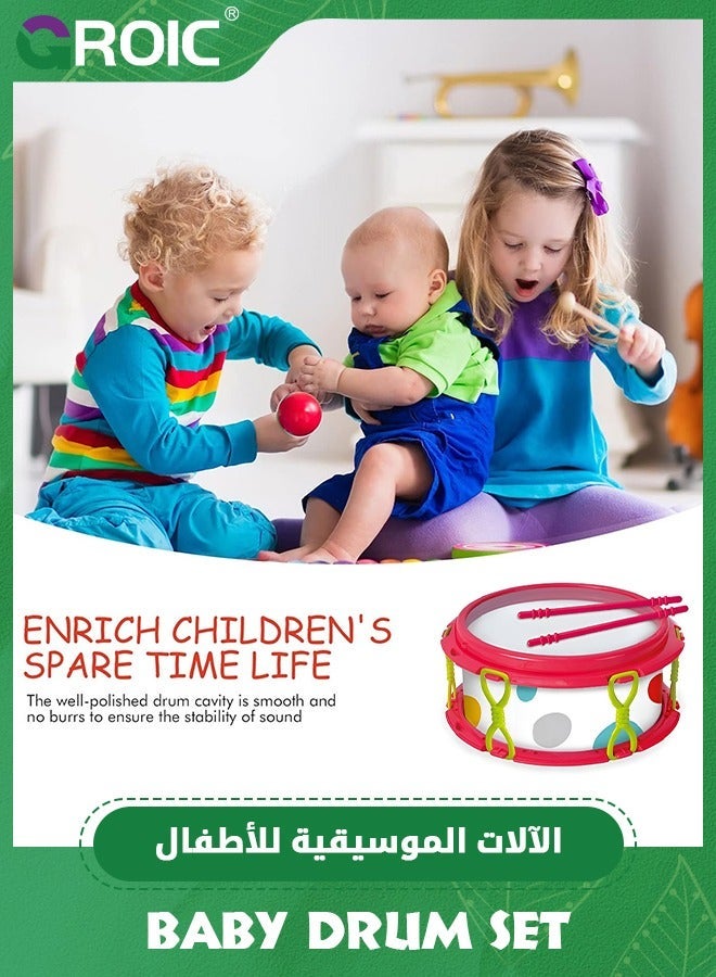 GROIC 6 Pcs Baby Musical Instruments, Toys for Toddlers 1-3, Drum Set Kids Preschool Educational Toy Instruments Birthday Gifts Boys Girls - Image 4