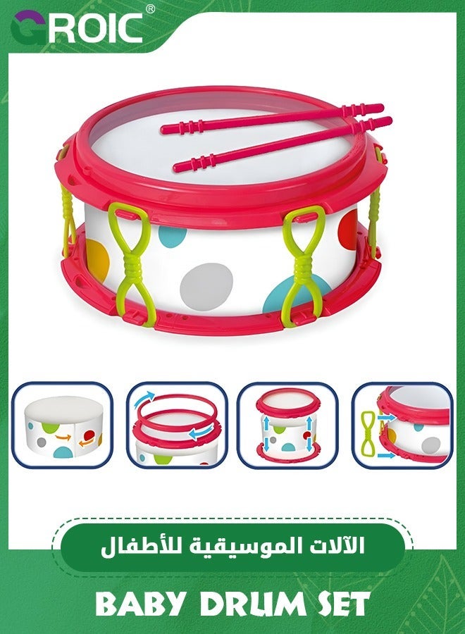 GROIC 6 Pcs Baby Musical Instruments, Toys for Toddlers 1-3, Drum Set Kids Preschool Educational Toy Instruments Birthday Gifts Boys Girls - Image 3