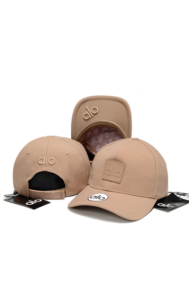 alo Alo Cap: Tan, 3D Logo & Brand Detailing
