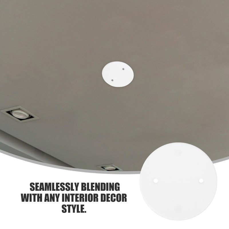 50pcs White Ceiling Blank-up Cover Blank Plate Electrical Box Cover Plates In Ceilings Or Walls For Oversize Box Openings Or Drywall - Image 5