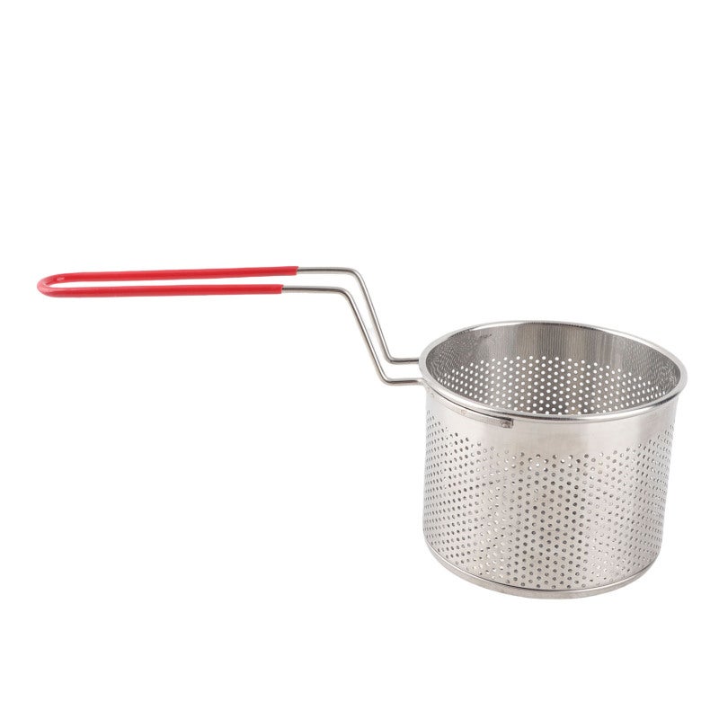 Stainless Steel French Fries Basket: 304 Stainless Steel, Quick Oil Draining, Sturdy Construction - High Temperature Proof Fry Basket for Home Cooking, Restaurant Use, Deep Frying Potatoes - Image 1