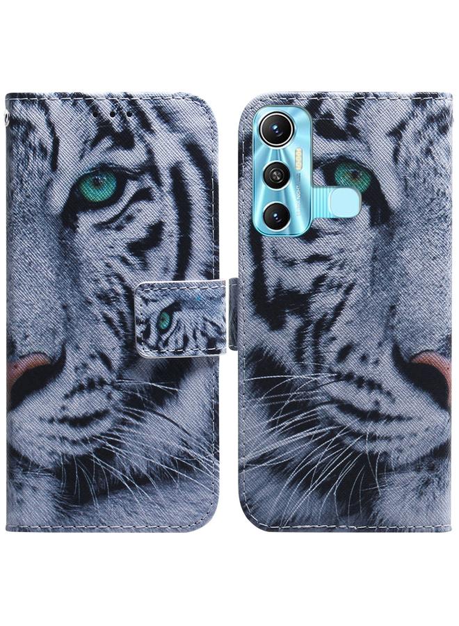 S-TOP Case For Infinix Hot 11 X662 Coloured Drawing Leather Phone Case - Image 1