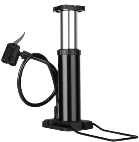 Oblivion Tyre Inflator for Car and Bike 1 Pc – Multicolor Foldable Mini Manual Foot Air Pump with Anti-Skid Pedal & Dual Multi-Functional Valve & Gas Needle, Portable for Ball Camping Gear & Emergency - Image 1