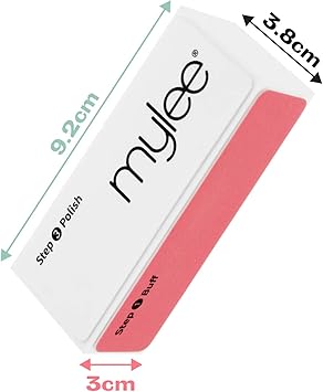 Mylee 3 Way Nail Buffer Professional Salon Manicure Treatment Sanding File 3Sided Grit 3206003000 Buffing Block for Easy Gel Polish and Acrylic Prep Shiny Glossy Surface for Natural Nails - Image 4