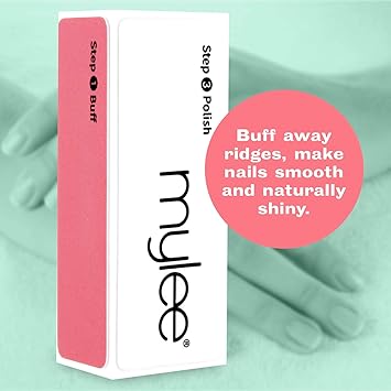 Mylee 3 Way Nail Buffer Professional Salon Manicure Treatment Sanding File 3Sided Grit 3206003000 Buffing Block for Easy Gel Polish and Acrylic Prep Shiny Glossy Surface for Natural Nails - Image 5
