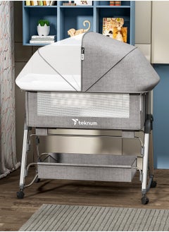 Baby Bedside Sleepzen 1 With Horizontal Adjustment - Grey - pzsku/Z9107ED2A0F3B9F2CF00CZ/45/_/1704106837/90bf94ba-dcb3-4901-8c37-cb345d57e7a0