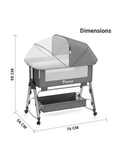 Baby Bedside Sleepzen 1 With Horizontal Adjustment - Grey - pzsku/Z9107ED2A0F3B9F2CF00CZ/45/_/1704106839/5c7be320-0e3f-43c1-8ad5-0ba9a5340e32