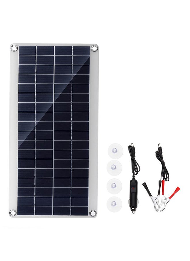 Generic Solar Battery Charger With Dual USB Port Multicolour 462grams 