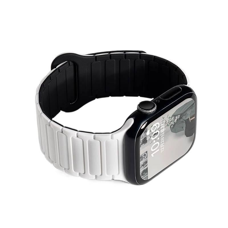 سوار ساعة ذكية سوار رياضي من السيليكون متوافق مع Apple Watch Ultra بملاءمة قابلة للتعديل وحزام بديل للاستخدام اليومي باللون أبيض قابل للتعديل - Lilac Ribbon - Image 1