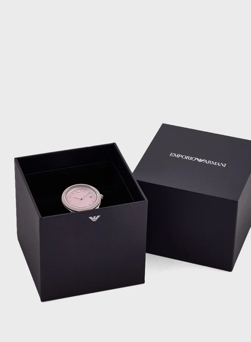 EMPORIO ARMANI  Leo Steel Strap Analog Watch for Women | Best Price UAE