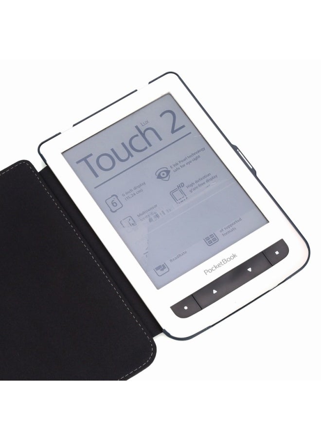 Generic - Suitable For Pocketbook 624 625 626 Protective Case Touch Lux2 Lux3 Leather Case-Color:Brown-Applicable Model:pocketbook624/625/626 - Image 1