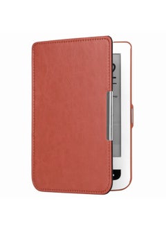 Suitable For Pocketbook 624 625 626 Protective Case Touch Lux2 Lux3 Leather Case-Color:Brown-Applicable Model:pocketbook624/625/626